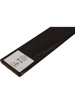 Diapasón de Ébano Rizado 720x75x9 mm MB Exclusive Nº15, detalle del rizo natural