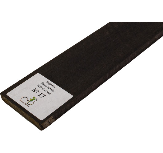Touche en ébène ondé 720x75x9 mm MB Exclusive N°17, détail du grain ondé