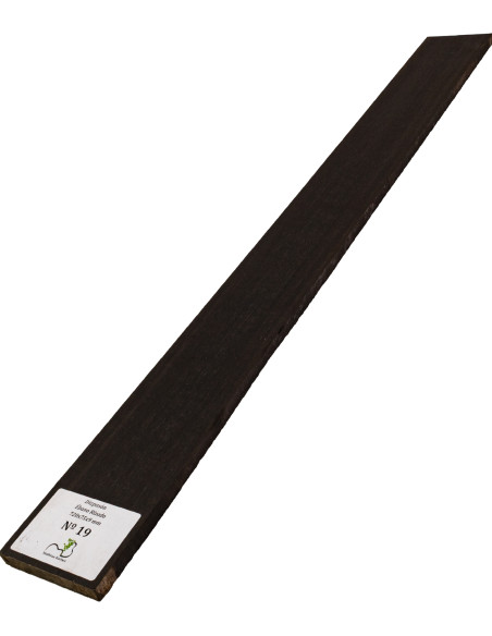 Diapasón de Ébano Rizado 720x75x9 mm MB Exclusive Nº19, vista completa