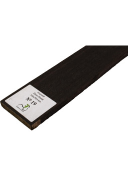 Diapasón de Ébano Rizado 720x75x9 mm MB Exclusive Nº19, detalle del rizo natural