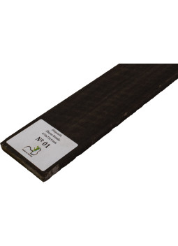 Diapasón de Ébano Rizado 470x75x9 mm MB Exclusive Nº1, detalle del rizo natural