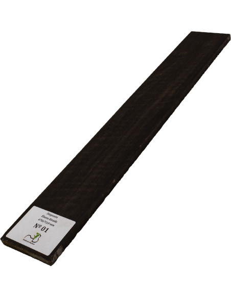 Diapasón de Ébano Rizado 470x75x9 mm MB Exclusive Nº1, vista completa