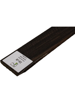 Touche en ébène ondé 470x75x9 mm MB Exclusive N°2, détail du grain ondé