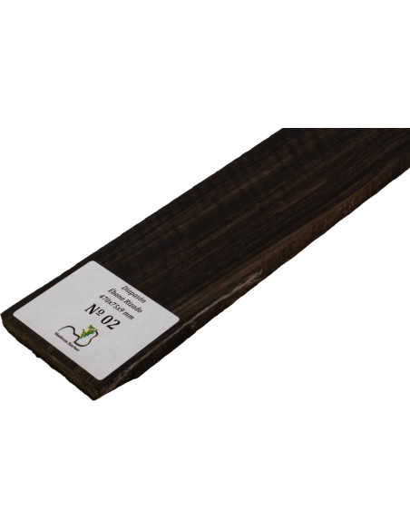 Touche en ébène ondé 470x75x9 mm MB Exclusive N°2, détail du grain ondé