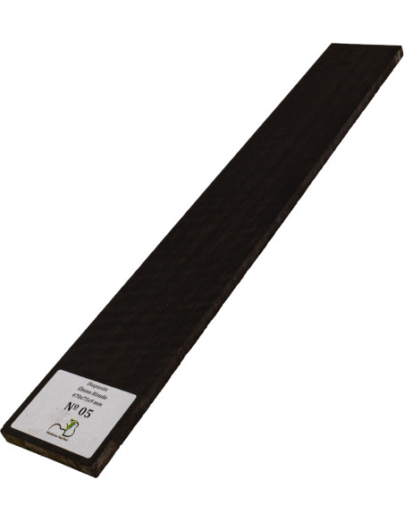 Diapasón de Ébano Rizado 470x75x9 mm MB Exclusive Nº5, vista completa