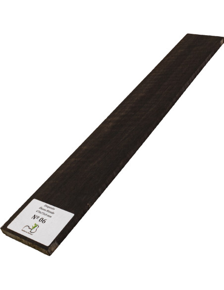 Griffbrett geflammtes Ebenholz 470x75x9 mm MB Exclusive Nr.6 | Maderas Barber