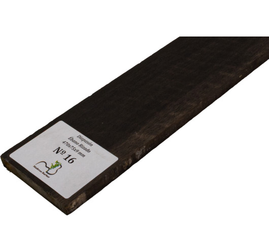 Griffbrett geflammtes Ebenholz 470x75x9 mm MB Exclusive Nr.16 | Maderas Barber