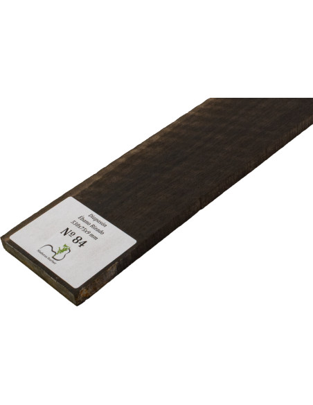 Griffbrett geflammtes Ebenholz 530x75x9 mm MB Exclusive Nr.84 | Maderas Barber