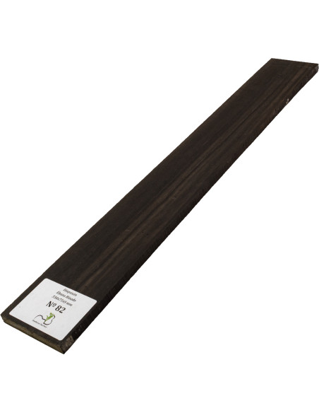 Curly Ebony Fingerboard 530x75x9 mm MB Exclusive Nº82 | Maderas Barber