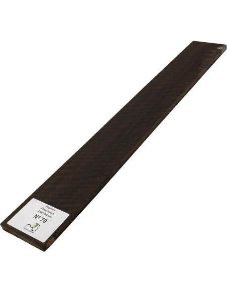 Touche en Ébène Ondé 530x75x9 mm MB Exclusive N°70 | Maderas Barber