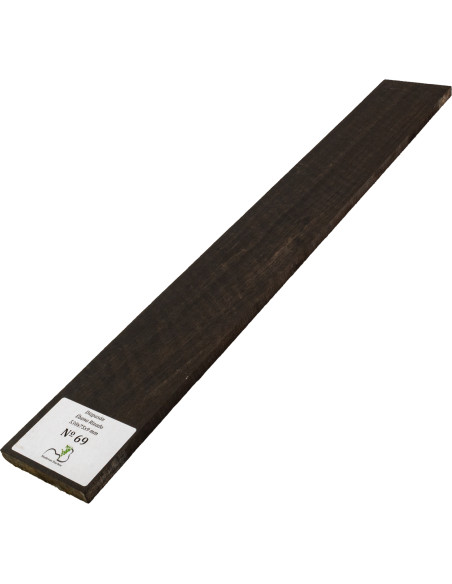 Griffbrett geflammtes Ebenholz 530x75x9 mm MB Exclusive Nr.69 | Maderas Barber
