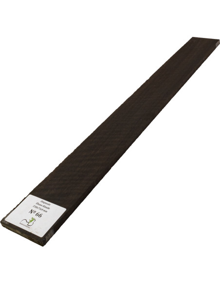 Griffbrett geflammtes Ebenholz 530x75x9 mm MB Exclusive Nr.66 | Maderas Barber