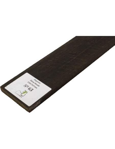 Griffbrett geflammtes Ebenholz 530x75x9 mm MB Exclusive Nr.63 | Maderas Barber
