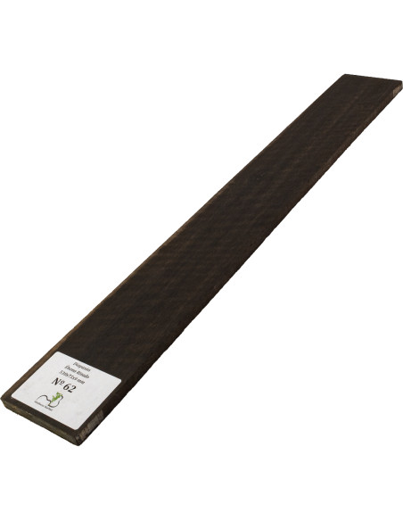 Griffbrett geflammtes Ebenholz 530x75x9 mm MB Exclusive Nr.62 | Maderas Barber