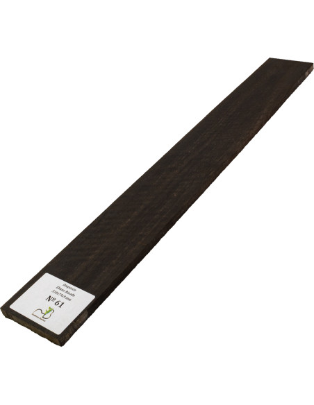 Griffbrett geflammtes Ebenholz 530x75x9 mm MB Exclusive Nr.61 | Maderas Barber