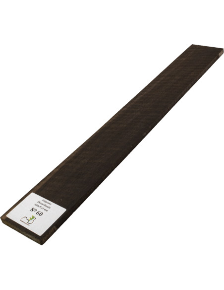 Griffbrett geflammtes Ebenholz 530x75x9 mm MB Exclusive Nr.60 | Maderas Barber