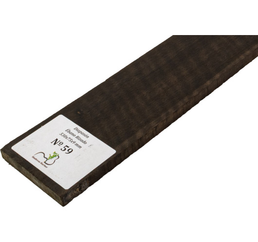 Griffbrett geflammtes Ebenholz 530x75x9 mm MB Exclusive Nr.59 | Maderas Barber
