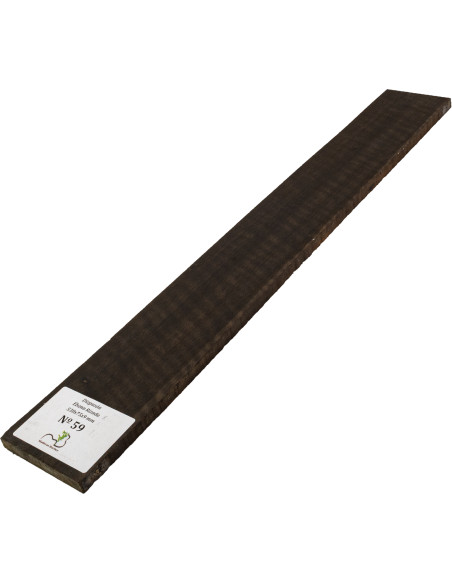 Griffbrett geflammtes Ebenholz 530x75x9 mm MB Exclusive Nr.59 | Maderas Barber