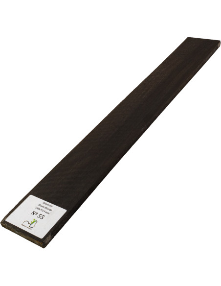 Griffbrett geflammtes Ebenholz 530x75x9 mm MB Exclusive Nr.55 | Maderas Barber