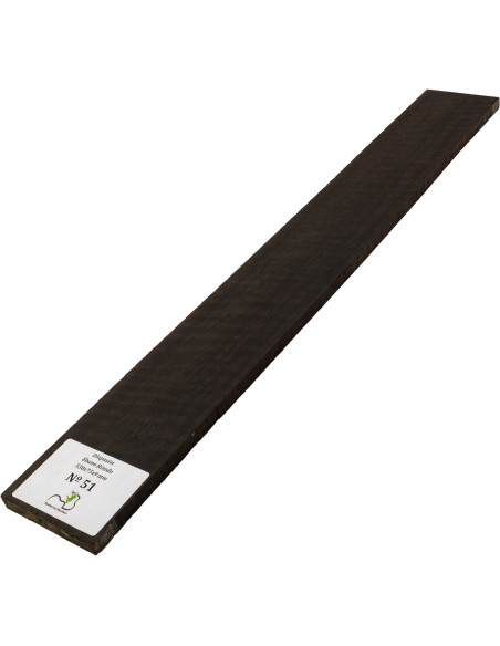 Curly Ebony Fingerboard 530x75x9 mm MB Exclusive Nº51 | Maderas Barber