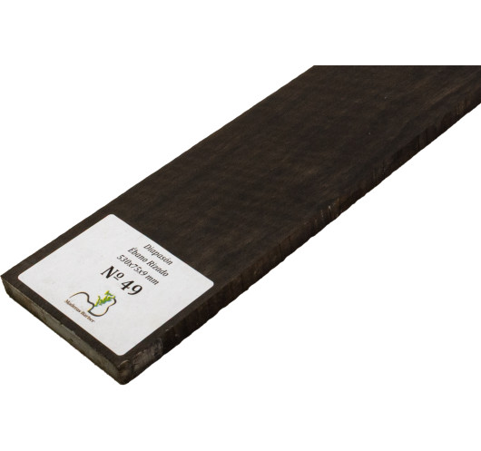 Curly Ebony Fingerboard 530x75x9 mm MB Exclusive Nº49 | Maderas Barber