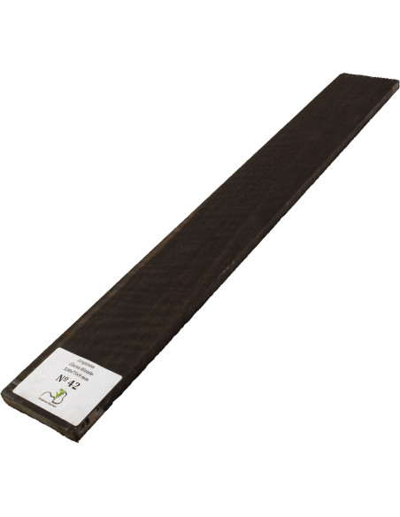 Diapasón de Ébano Rizado 530x75x9 mm MB Exclusive Nº42 | Maderas Barber