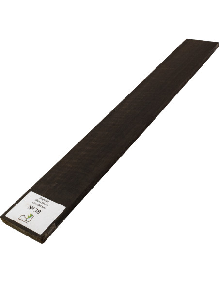 Griffbrett geflammtes Ebenholz 530x75x9 mm MB Exclusive Nr.38 | Maderas Barber
