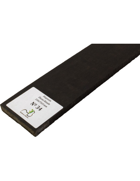 Curly Ebony Fingerboard 530x75x9 mm MB Exclusive Nº34 | Maderas Barber