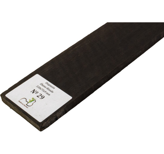 Curly Ebony Fingerboard 530x75x9 mm MB Exclusive Nº29 | Maderas Barber