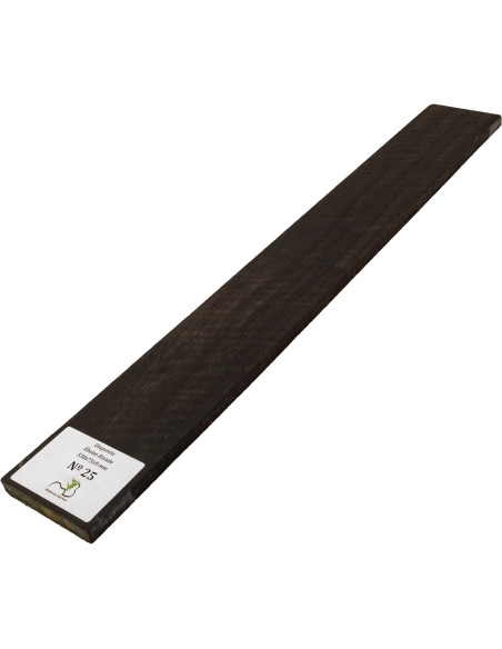 Diapasón de Ébano Rizado 530x75x9 mm MB Exclusive Nº25 | Maderas Barber