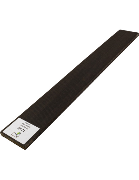 Griffbrett geflammtes Ebenholz 530x75x9 mm MB Exclusive Nr.21 | Maderas Barber