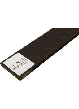 Griffbrett geflammtes Ebenholz 530x75x9 mm MB Exclusive Nr.10 | Maderas Barber
