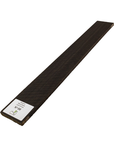 Griffbrett geflammtes Ebenholz 530x75x9 mm MB Exclusive Nr.8 | Maderas Barber
