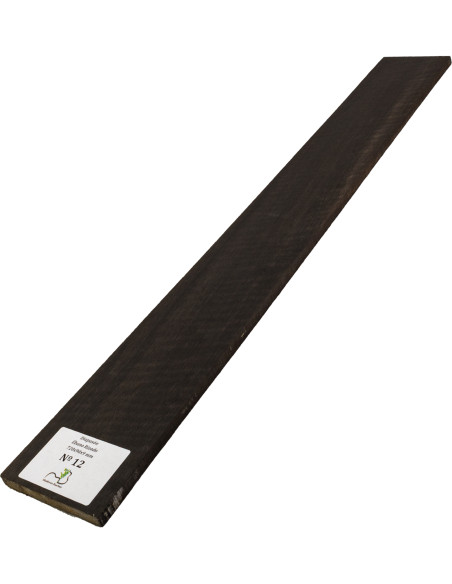 Griffbrett geflammtes Ebenholz 720x90x9 mm MB Exclusive Nr.12 | Maderas Barber
