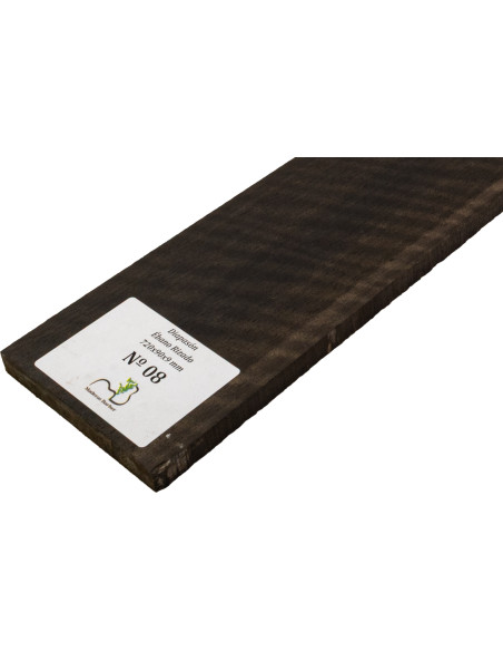 Griffbrett geflammtes Ebenholz 720x90x9 mm MB Exclusive Nr.8 | Maderas Barber