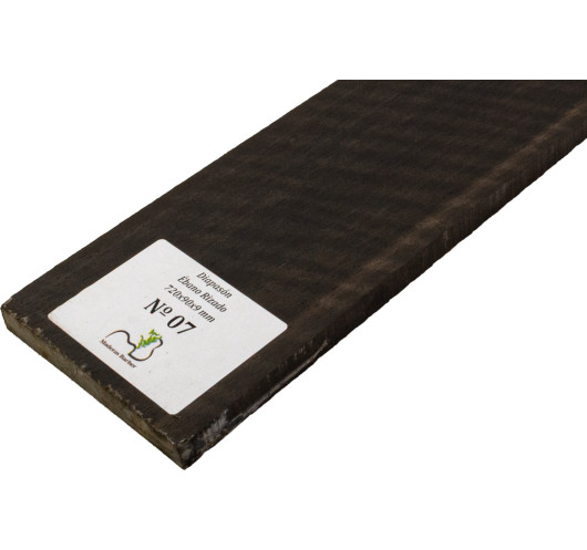 Griffbrett geflammtes Ebenholz 720x90x9 mm MB Exclusive Nr.7 | Maderas Barber