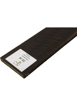 Griffbrett geflammtes Ebenholz 720x90x9 mm MB Exclusive Nr.2 | Maderas Barber