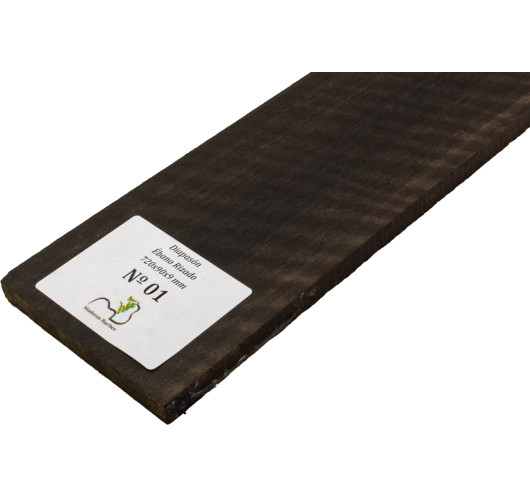 Curly Ebony Fingerboard 720x90x9 mm MB Exclusive Nº1 | Maderas Barber