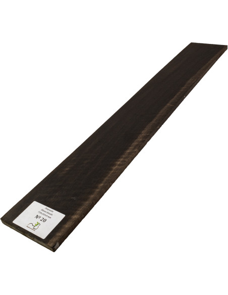 Griffbrett geflammtes Ebenholz 720x105x9 mm MB Exclusive Nr.20 | Maderas Barber