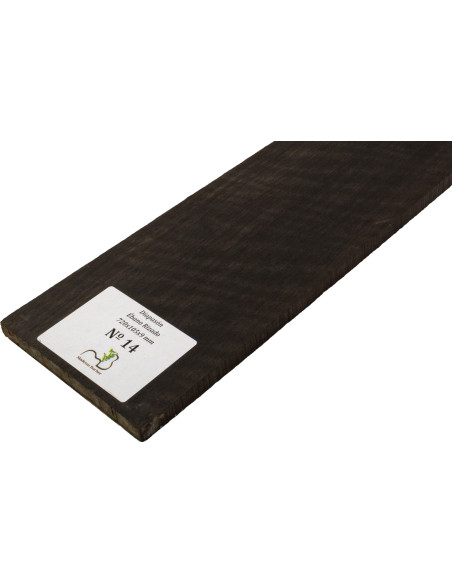 Griffbrett geflammtes Ebenholz 720x105x9 mm MB Exclusive Nr.14 | Maderas Barber