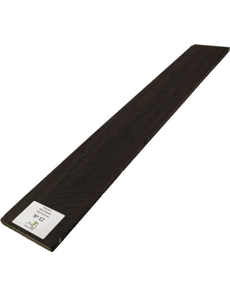 Griffbrett geflammtes Ebenholz 720x105x9 mm MB Exclusive Nr.12 | Maderas Barber
