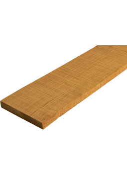 Détail de la touche en Hard Maple torréfié, maille régulière et teinte homogène
