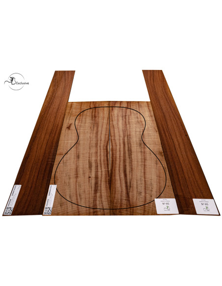 One-of-a-kind curly Koa back and sides for classical guitar MB Exclusive Nº 5
