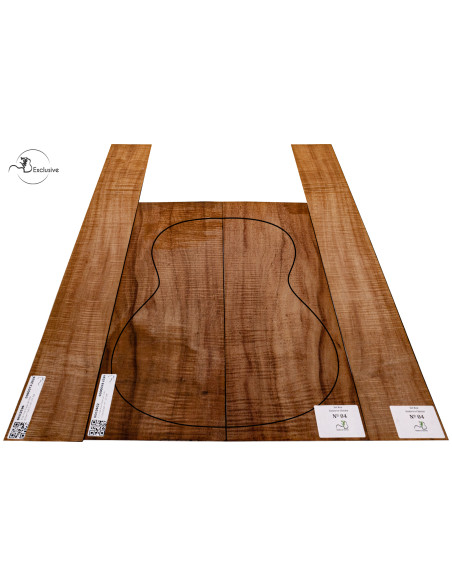 Juego de Koa (Acacia koa) para fondo y aros de guitarra clásica MB Exclusive Nº 4