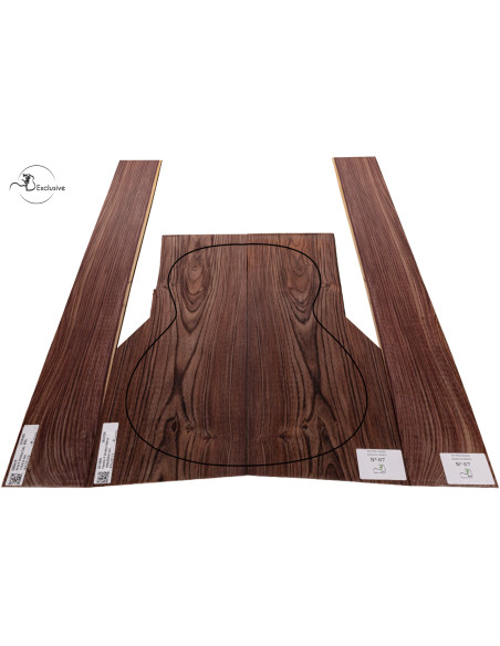 MB Exclusive Nº 7 Kingwood back and sides set for classical guitar