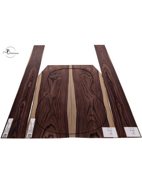 Jeu complet fond et éclisses en Bois de Violette pour guitare classique MB Exclusive Nº 2
