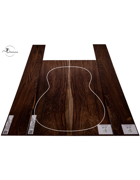 Juego de Palo Santo de Honduras para Guitarra Clásica MB Exclusive Nº 17 | Maderas Barber