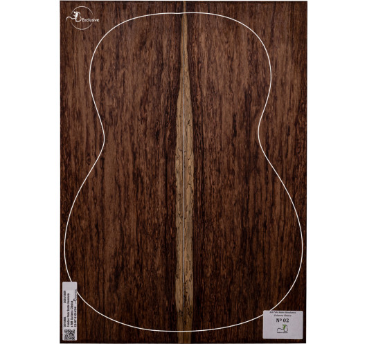 Fond en palissandre du Honduras correspondant à ce jeu MB Exclusive pour guitare classique
