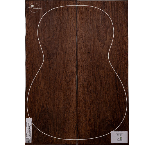 Fondo de Palo Santo de Honduras correspondiente a este juego MB Exclusive para guitarra clásica