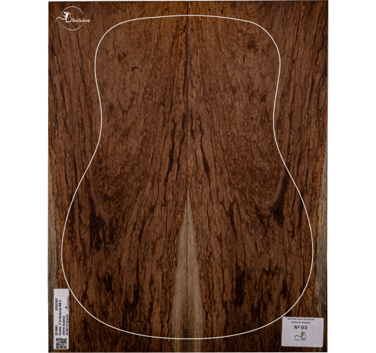 Jeu Fond et Éclisses Palissandre du Honduras Guitare Acoustique MB Exclusive Nº 03